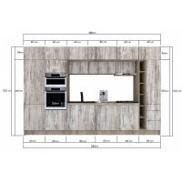 Bucatarie ZONE 380 FRONT PAL K002 / decor K084
